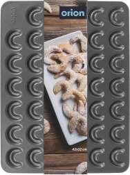 Carbonacél kiflisütő forma 42 × 32 cm