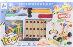 Csavarozós építőkészlet gyerekeknek – 80 darab