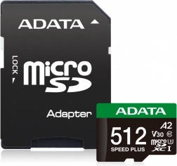 MicroSD kártya Speed Plus 512GB UHS1 U3 V30 A2 180/160 MB/s