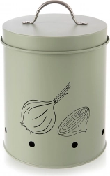 Fém, pasztellzöld zöldség- és gyümölcstartó doboz Greenish 2,4 l