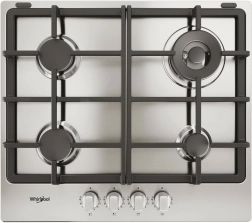 Whirlpool gázfőzőlap 60 cm, 4 égővel és öntöttvas rácsokkal