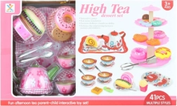 Teaszett bádog edényekkel