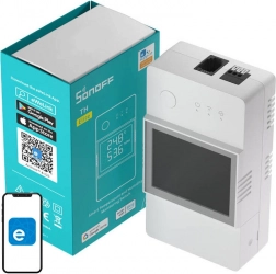 Intelligens Wi‑Fi kapcsoló hőmérséklet- és páratartalom‑figyeléshez Sonoff THR316 – TH Elite