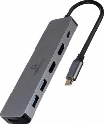USB-C adapter USB-C elosztó USB-C PD HDMI x2 USB 3.0x3