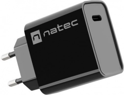 hálózati töltő NATEC Ribera 1× USB‑C 20 W fekete