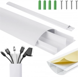 Fehér alumínium kábel takaró lista