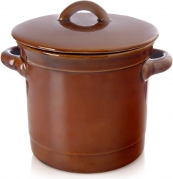 Kerámia erjesztőedény fedővel, 1 l