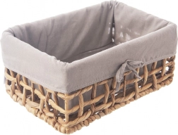 Természetes tároló kosár kivehető textilbetéttel 30,5 × 20,5 × 15 cm ORION