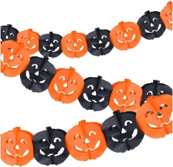Papír Halloween girland tökökkel 3 m Ruhhy - 1 db