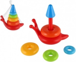 Színes rakásolható piramis gyerekeknek