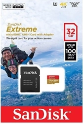 SanDisk Extreme 32GB microSDHC kártya 4K és Full HD