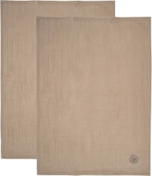 Barna pamut konyharuhák, 70 × 50 cm, 2 db