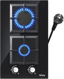 IsEasy kétzónás üveg gázfőzőlap