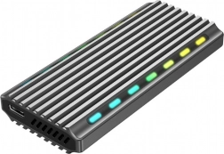 USB 3.1 tok M.2 NVMe meghajtóhoz LED világítással
