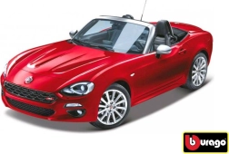 Bburago Fiat 124 Spider piros 1:24 modell