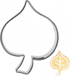 Rozsdamentes acél süteményszaggató levél 4 cm