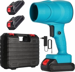 Akkumulátoros kézi fúvó 400 W, 2 akkumulátorral