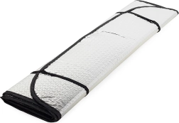 Szélvédő napellenző autóhoz, fényvisszaverő fólia tapadókorongokkal 130 × 60 cm