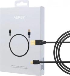 gyorstöltő micro USB kábel AUKEY 1 m, USB‑A, 480 Mb/s