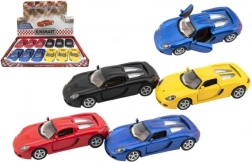 Fém autómodell Porsche Carrera GT 1:36 visszahúzós meghajtással