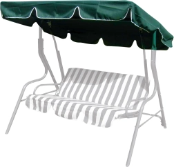 Napellenző hintára 163 × 110 cm textil sötétzöld