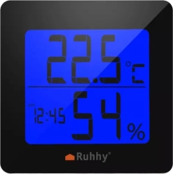 5 az 1-ben meteorológiai állomás hőmérővel, páratartalom-mérővel, órával, ébresztőórával és naptárral RUHHY