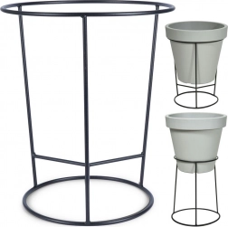 Kétoldalas fém virágtartó 45 × 53 cm, fekete