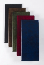 Négysoros fekete fényű névjegytartó