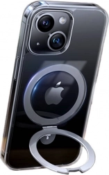 Torras átlátszó mágneses tok állvánnyal iPhone 15-höz