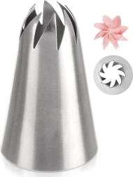 Rozsdamentes acél cukrász díszítőcső – virág
