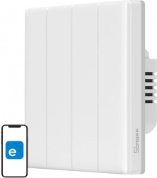 Intelligens érintőfalú Wi-Fi kapcsoló Sonoff TX T5 4C