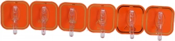 Öntapadós akasztók 6 db – narancssárga