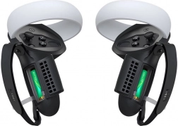 Markolatú és elemtartó nyílással rendelkező védőburkolat Meta Quest 2-höz, Kiwi Design, fekete