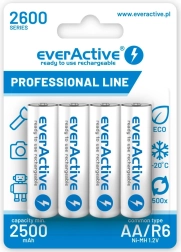 AA R6 újratölthető akkumulátor 2600 mAh – 4 darabos készlet