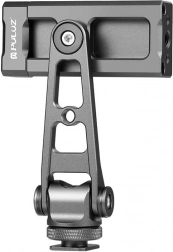 Puluz forgatható telefontartó univerzális 1/4-es tartóval fekete színben