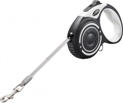 automata Dogness póráz 5 m zseblámpával és zacskótartóval (szürke)