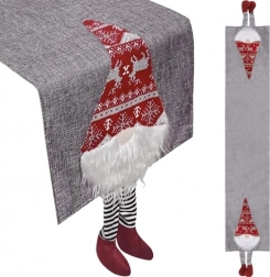 Karácsonyi asztalterítő manókkal