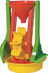 Androni homokozó szett malommal, magasság 26 cm – Piros