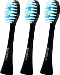 Cserefejek TOOTHIE X1 szónikus fogkeféhez, fekete, 3 db