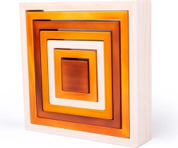 Bigjigs Toys fa összerakható négyzetek gyerekeknek