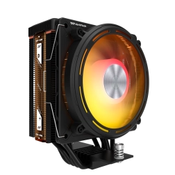 Darkflash e400 argb és LED kijelzős (fekete) CPU léghűtő