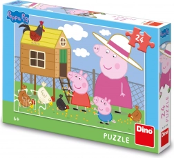 Peppa Pig tyúkok puzzle, 24 darabos