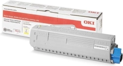 Sárga toner OKI C824, C834 és C844 nyomtatókhoz, 5000 oldal