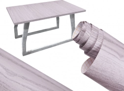 Öntapadó dekorfólia tölgy, ezüstszürke 1,22 × 50 m