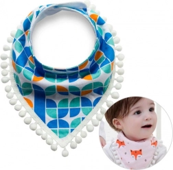 Gyermek pomponos sál – kék és zöld