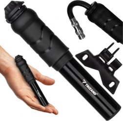 TRIZAND kézi kerékpár-minipumpa vázra szerelhető tartóval, kompakt alumínium, 7 bar