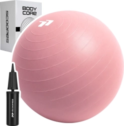 BodyCore gimnasztikai labda 65 cm rózsaszín - 1 db