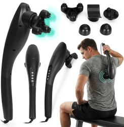 Kézi rezgő masszázskészülék 20 W, 5 cserélhető fejjel ModernHome