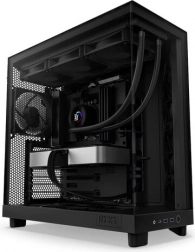 NZXT H6 Flow számítógépház oldalsó ablakkal, fekete