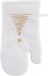 Pamut konyhai edényfogó mágnessel, fenyőfa mintával, 32,5 cm